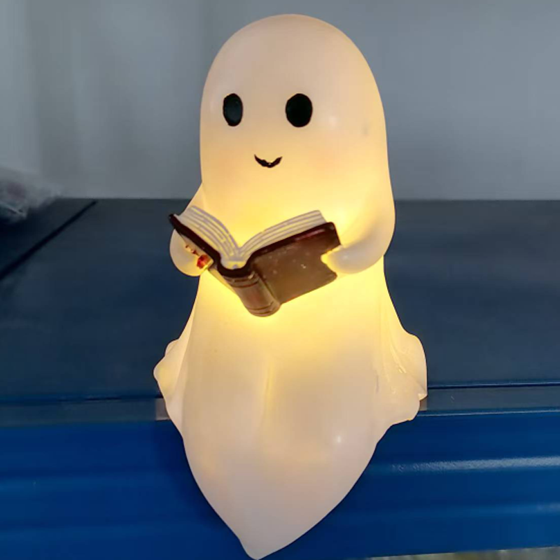 Home Cinema Lighting - 新しい可愛い幽霊読書灯 キュートな幽霊読書ライト LED ハロウィン クラフトオーナメント ギフト
