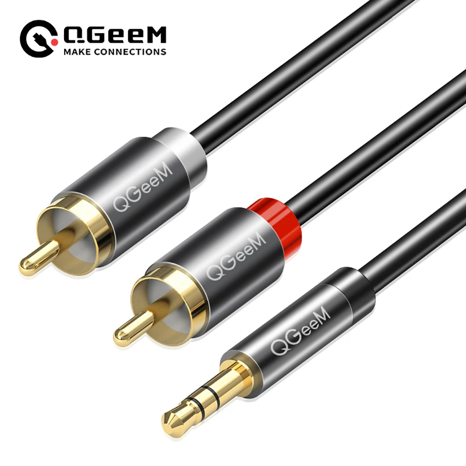 Klipsch Home Cinema - QGeeM RCAケーブル 2RCA-3.5mmオーディオケーブル RCA 3.5mmジャック RCA