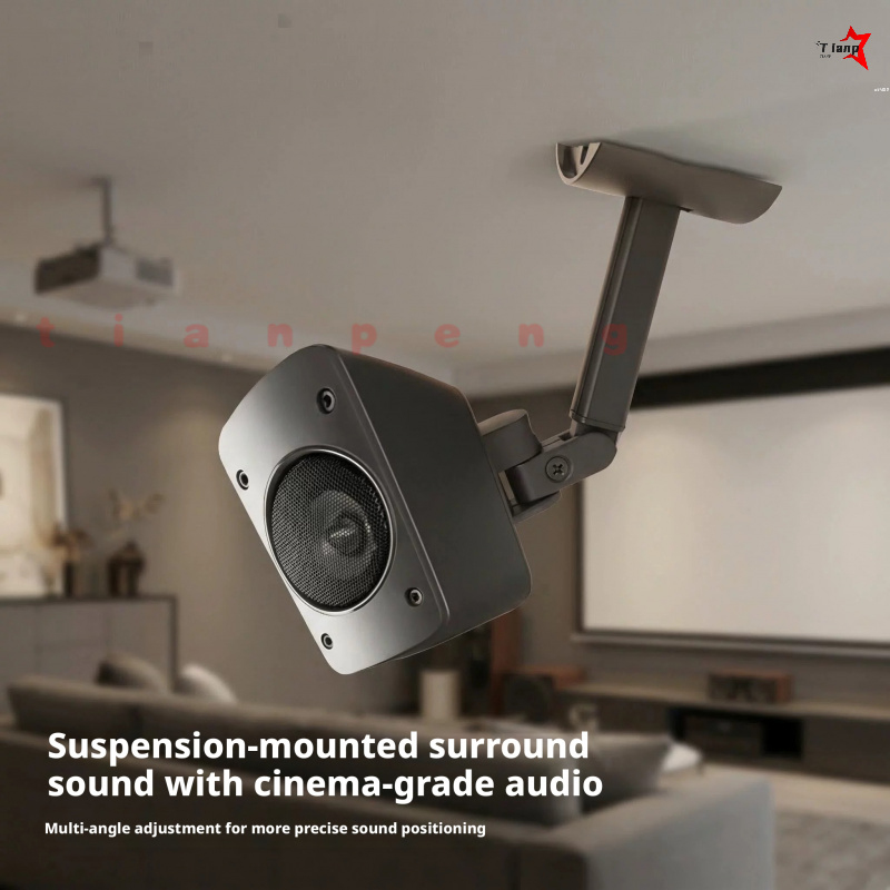 Home Cinema Logitech Z906 - WYORESY ロジクール Z906 ユニバーサル調整可能なホームシアターサラウンドスピーカー壁天井マウント省スペースハンガー
