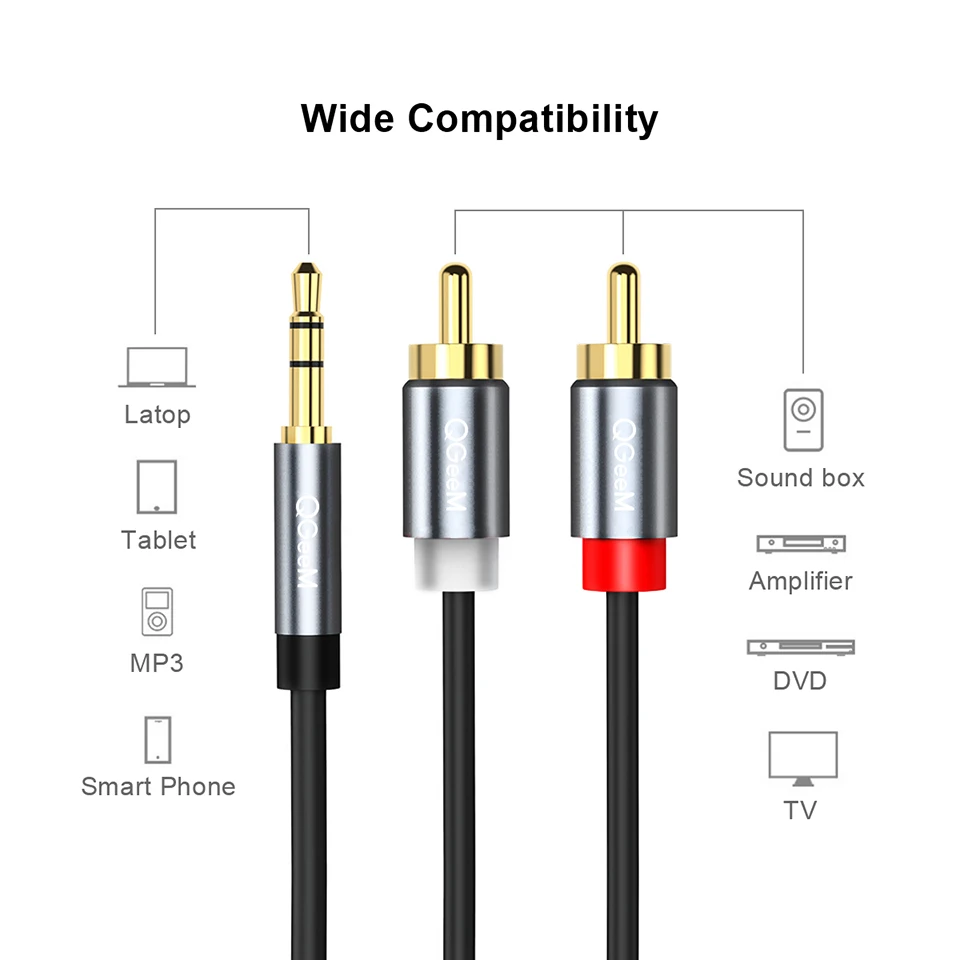 QGeeM RCAケーブル 2RCA-3.5mmオーディオケ - Klipsch Home Cinema のレビューと価格