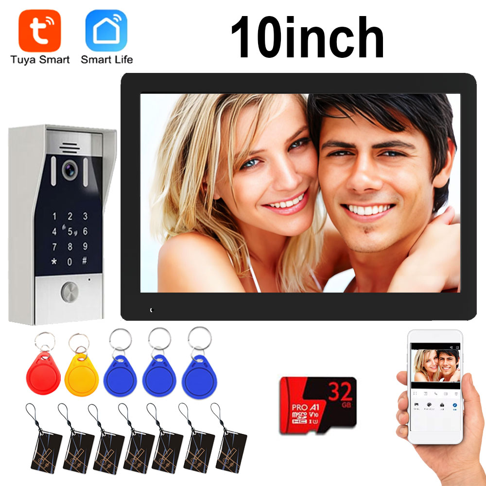 5in1 ロック解除ドアベル 10 インチ 1080P タッ - Home Cinema Wall Panels のレビューと価格