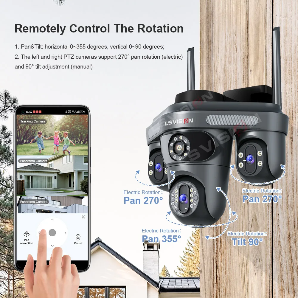 LS VISION トリプルスクリーンカメラ WiFi 6K - Home Cinema Wall Panels のレビューと価格
