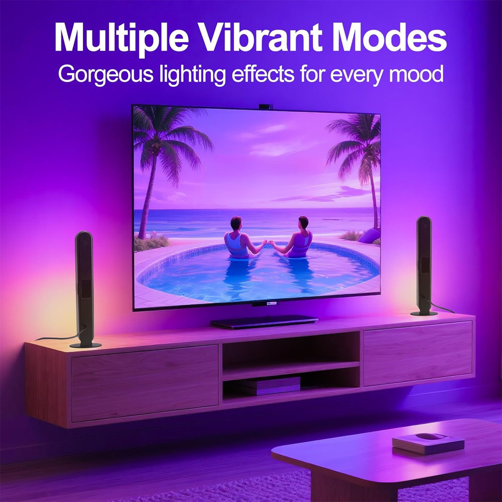 1/2/3個スマートLEDライトバー、1600万色変化テレビ - Home Cinema Lighting のレビューと価格