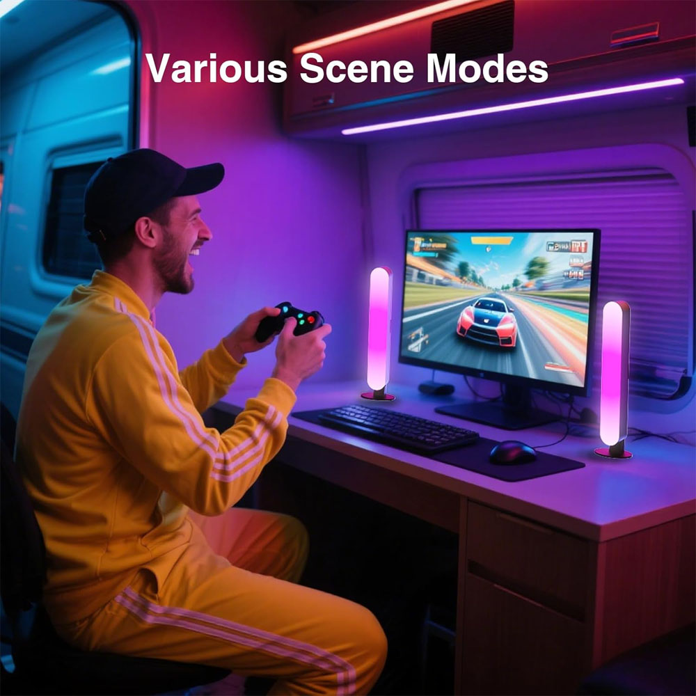 1/2/3個スマートLEDライトバー、1600万色変化テレビ - Home Cinema Lighting のレビューと価格